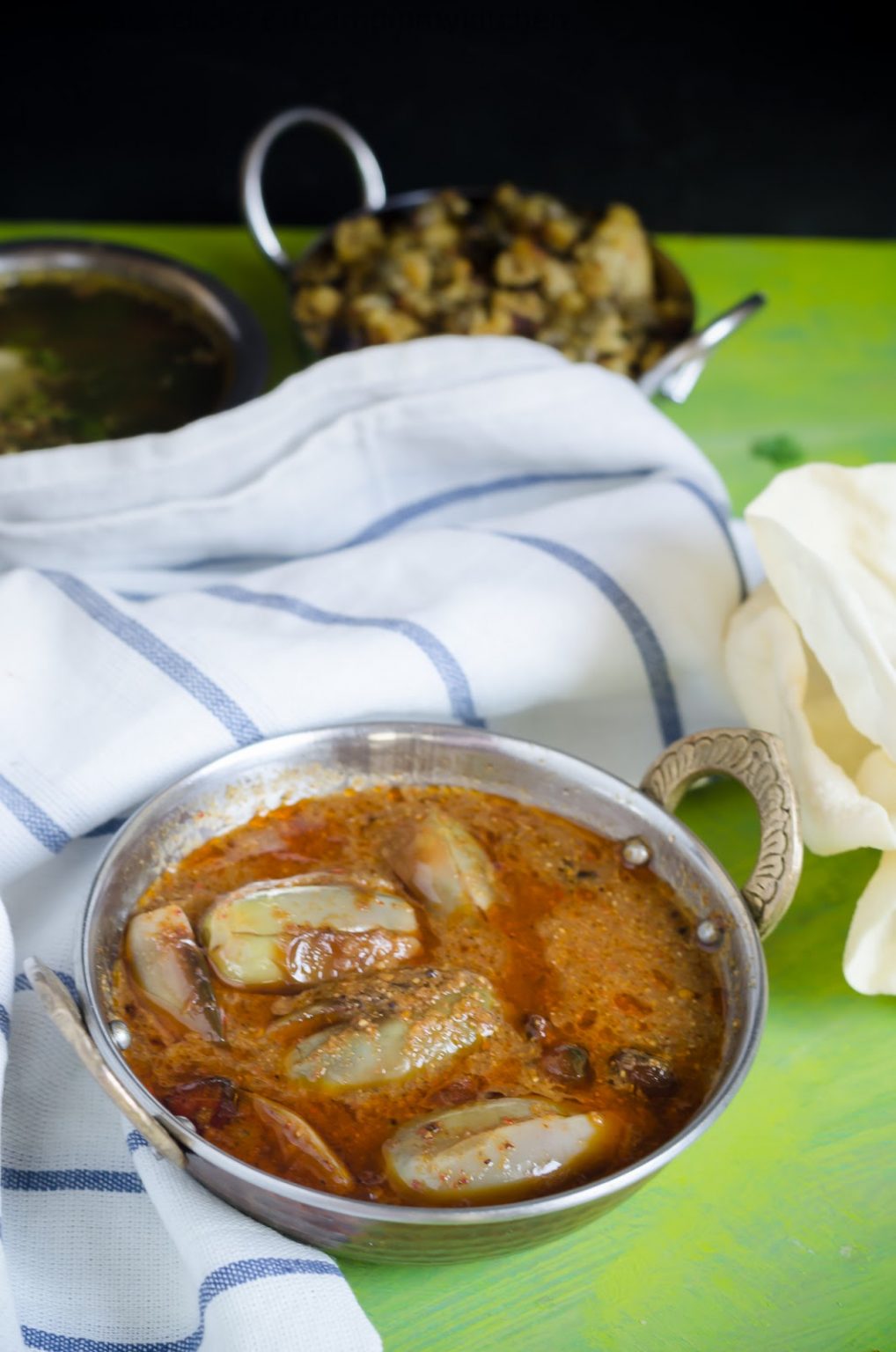 Ennai Kathrikai Kuzhambu Brinjal Kulambu South Indian Lunch I