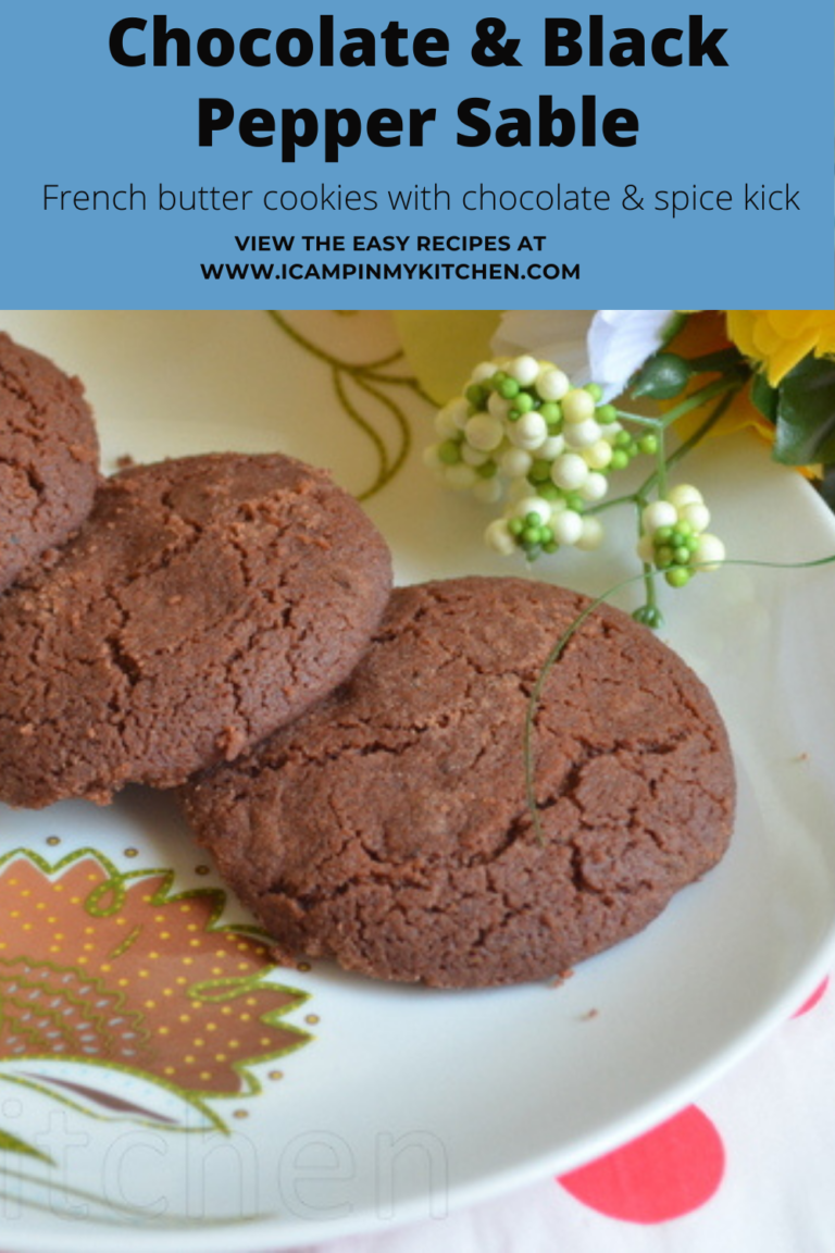 Chocolate Black Pepper Sable French Cookies I Camp In My Kitchen