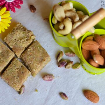 Burfi with mixed nuts