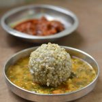 Bajra Rice with keerai sambar