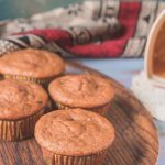 Eggless Strawberry Chocolate chip muffins with whole wheat flour