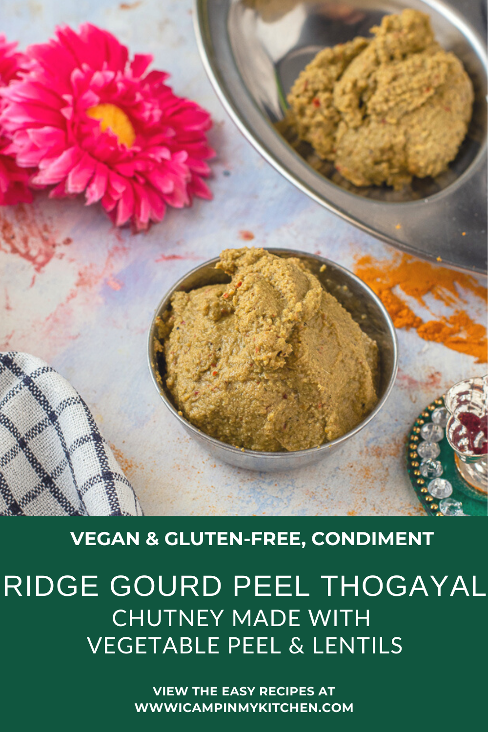 Peerkangai Thol Thogayal | Vegetable Peel Chutney - I camp in my kitchen