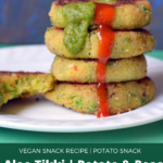 Aloo tikki Pinterest pin