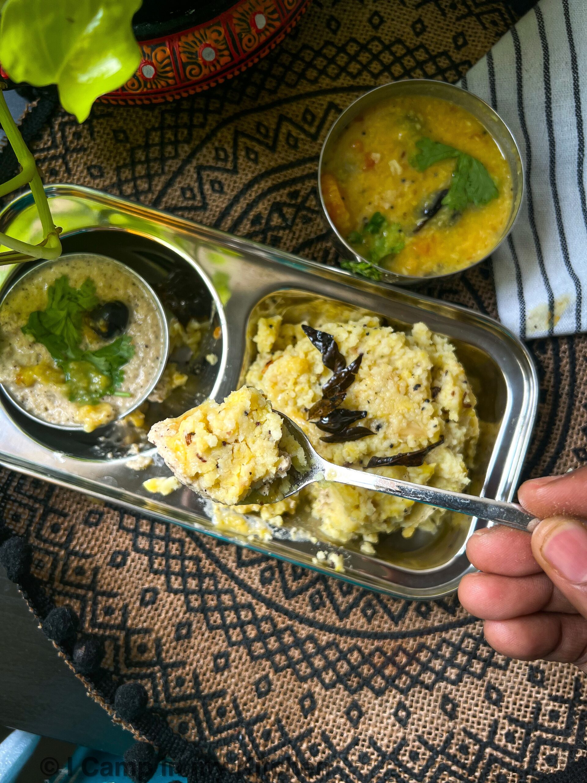 Quick and easy khara pongal with couscous
