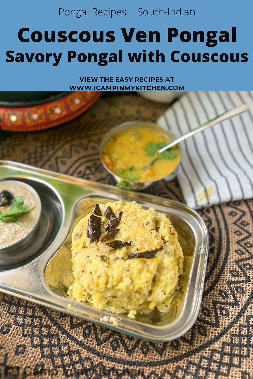 Savory Pongal with couscous