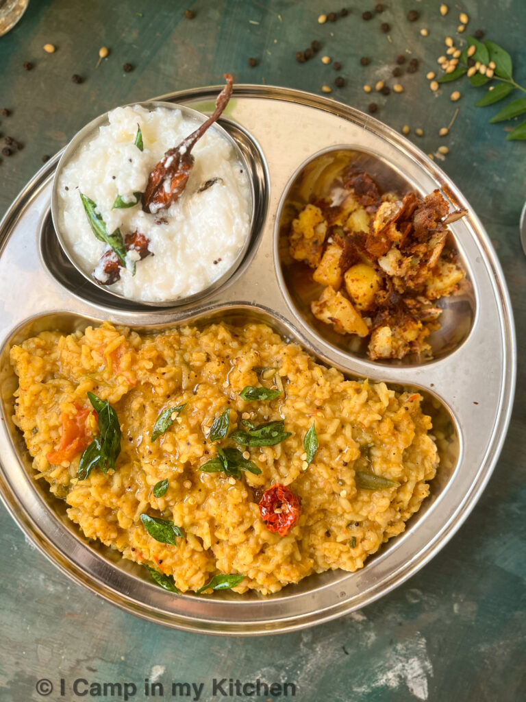 One pot meal rasam rice