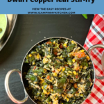 Dwarf copperleaf leaves stir-fry