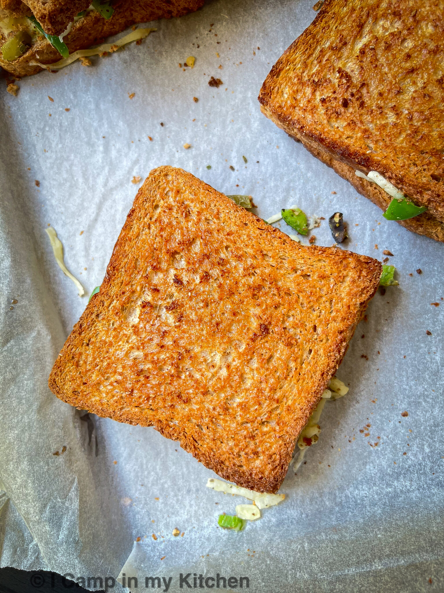 Vegetable Cheese Toast Cheese Toast In Oven Sheet Pan Cheese Toast I Camp In My Kitchen