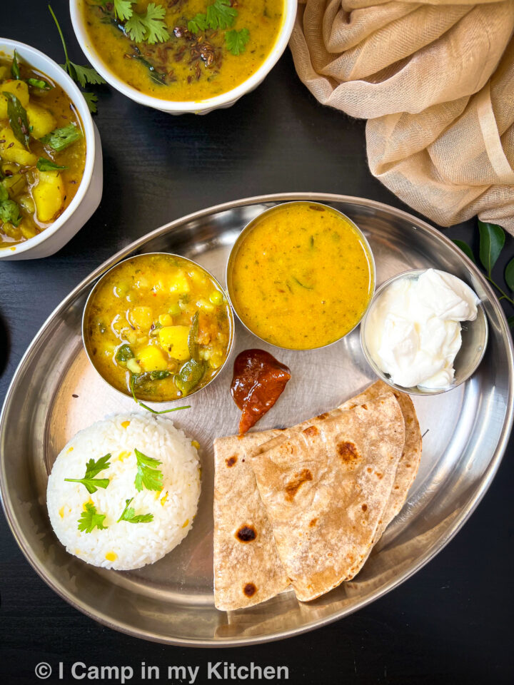 Potato Peas Masala | Side dish Roti & Poori | No Onion, No Garlic - I ...