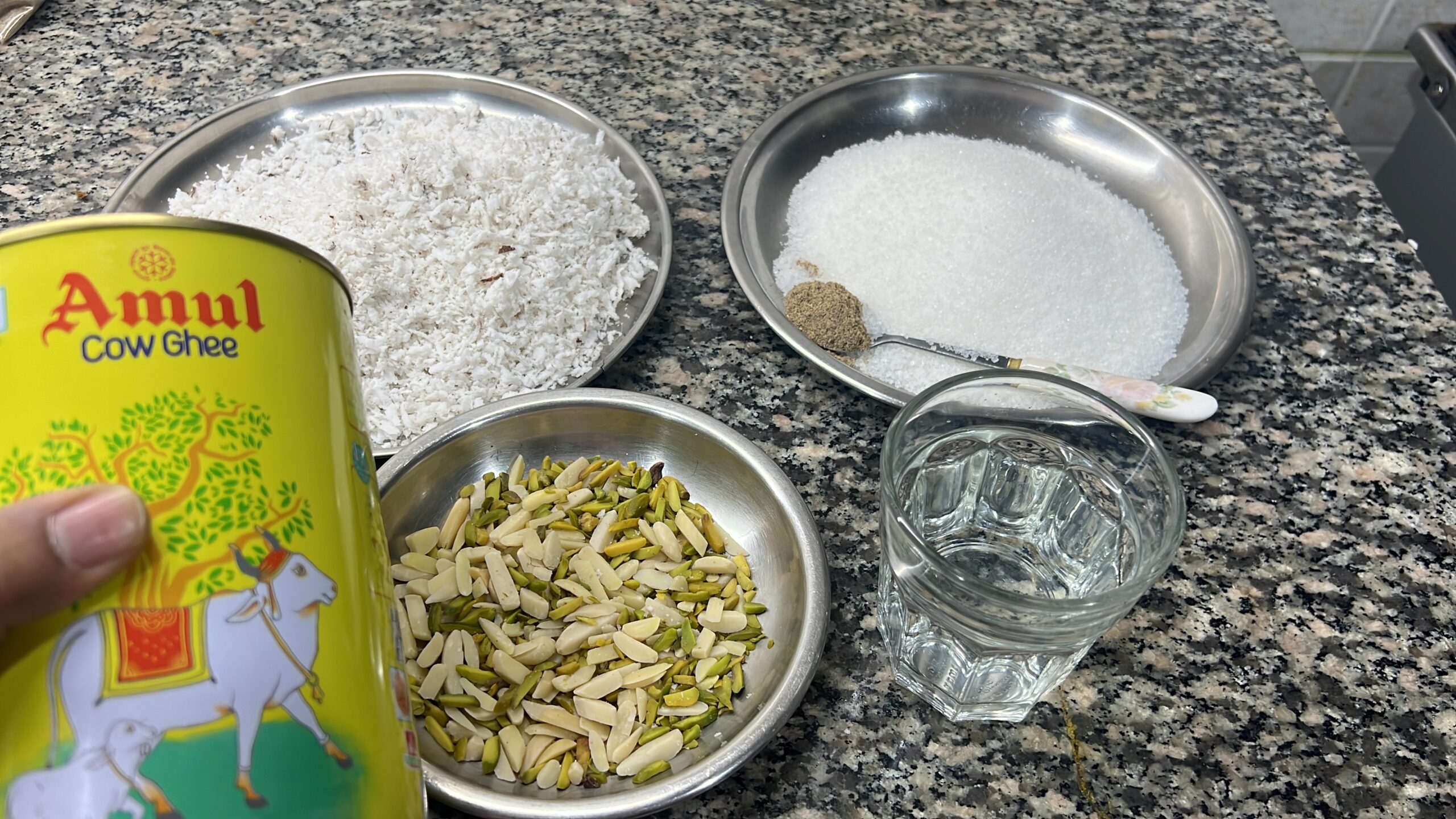 ingredients to make Coconut burbi