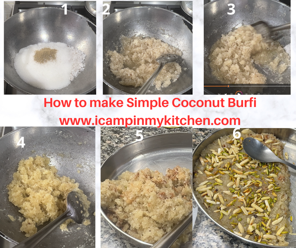 How to make simple coconut burfi