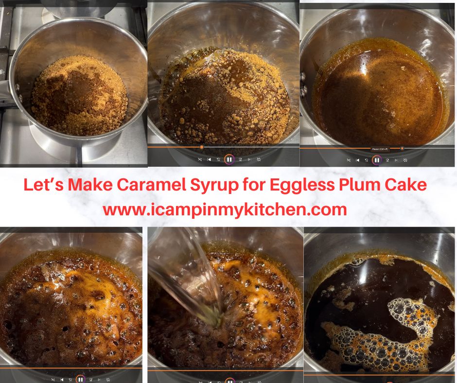 How to make caramel syrup for no alcohol Christmas fruit cake