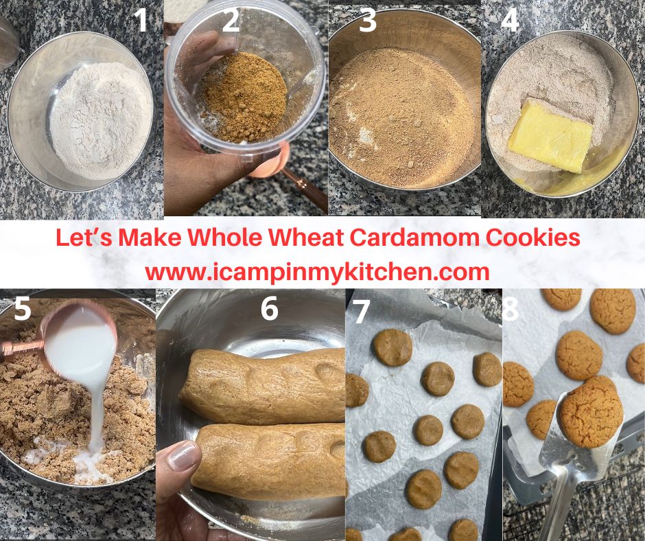 How to make whole wheat cardamom cookies 