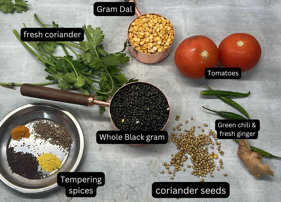 Ingredients to make Amritsari Dal