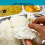 Homemade idli with chutney and sambar