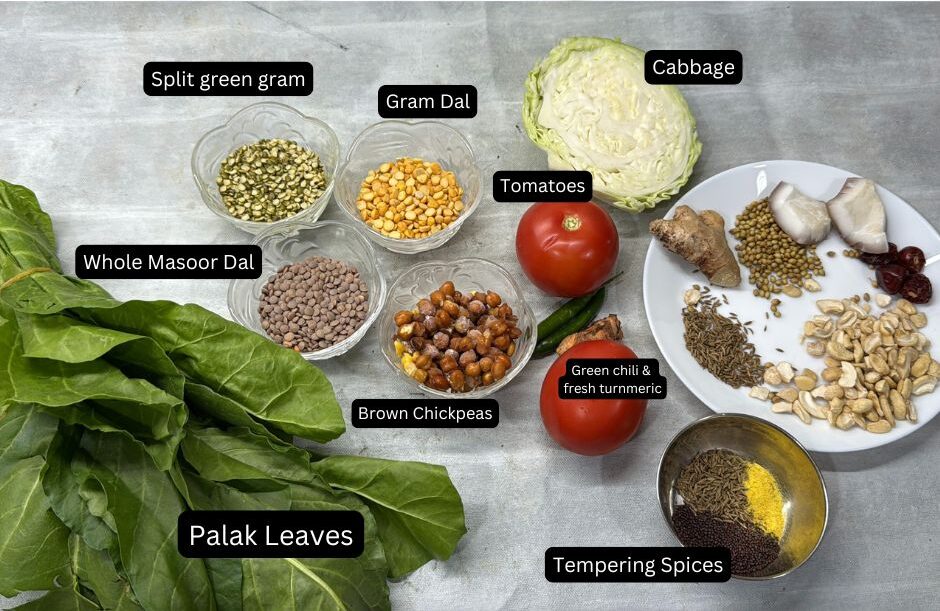 Ingredients for ek thali dal